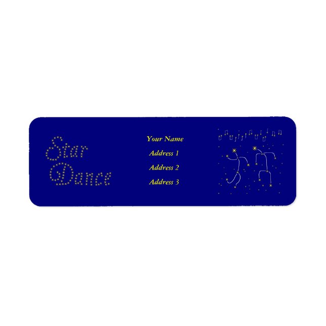 Etiqueta Star Dance (Frente)
