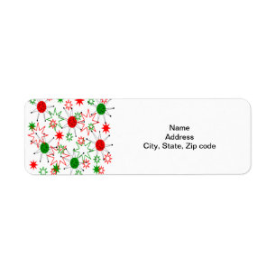 Etiqueta Starbursts Natal