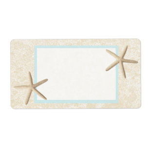 Etiqueta Starfish e Sand Design