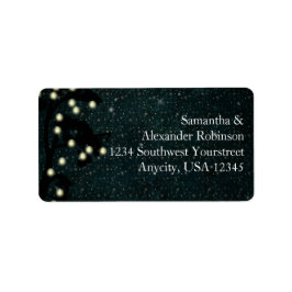 Etiqueta Starry Midnight Lights String Lantern Casamento