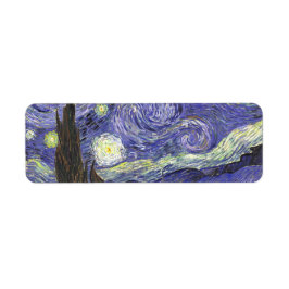 Etiqueta Starry Night por Vincent van Gogh