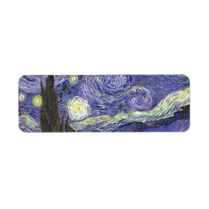 Etiqueta Starry Night por Vincent van Gogh