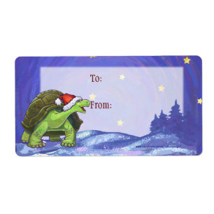 Etiqueta Starry Night Tortoise Natal