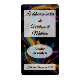 Etiqueta Sticker a bouteille de vin