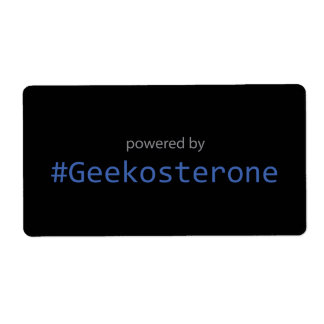 Etiqueta Sticker - Com a tecnologia #Geekosterona