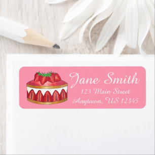 Etiqueta Strawberry Fraisier Cake (pastelaria)