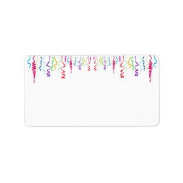 Etiqueta Streamers multicores