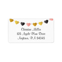 String of Hearts Custom Address