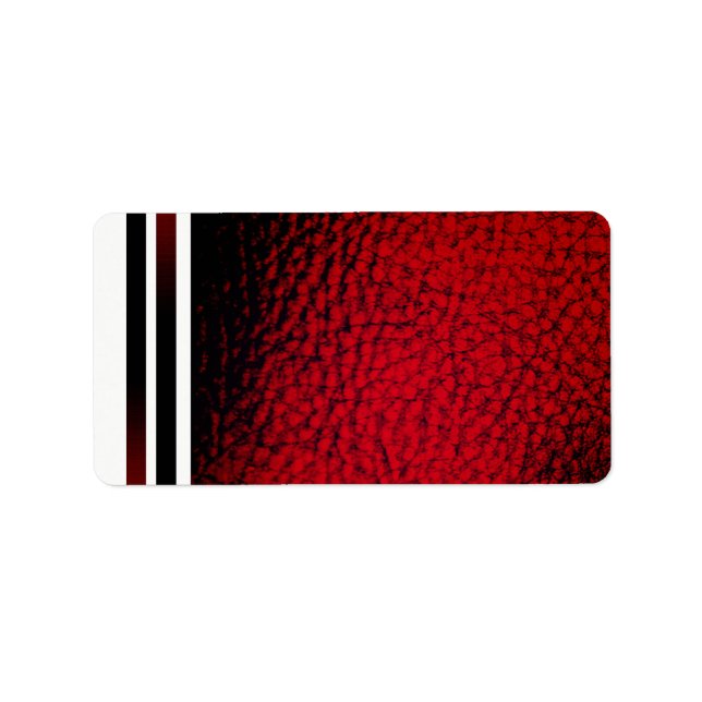 Etiqueta Strip Burgundy Faux Leather (Frente)