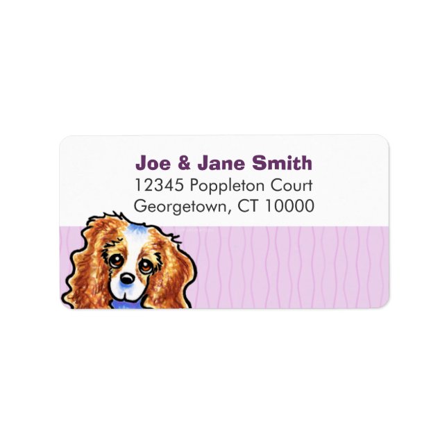 Etiqueta Stripes de Thistle CKCS Blenheim (Frente)