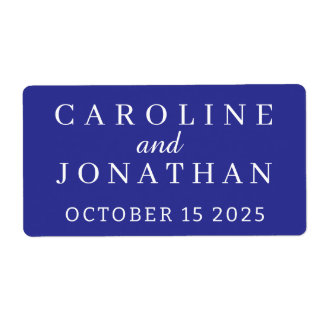 ETIQUETA STYLISH MODERN ELEGANT CUSTOMIZED NAME WEDDING 