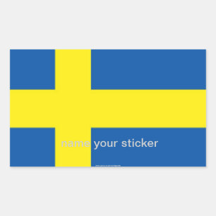 Etiqueta sueco da bandeira da suecia