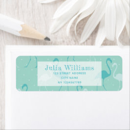 Etiqueta Summer Beach Birthday Turquoise Endereço para devo