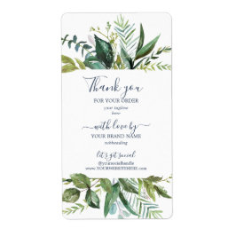 Etiqueta Summer Greenery Business Shipping Labels