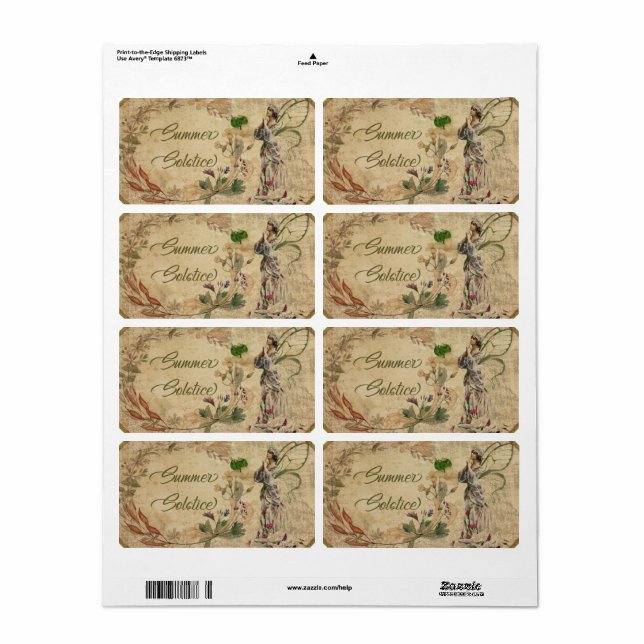 Etiqueta Summer Solstce Sabbat Labels (Toda a folha)