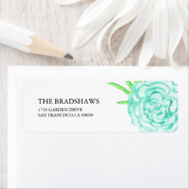 Etiqueta Summer Watercolor Floral