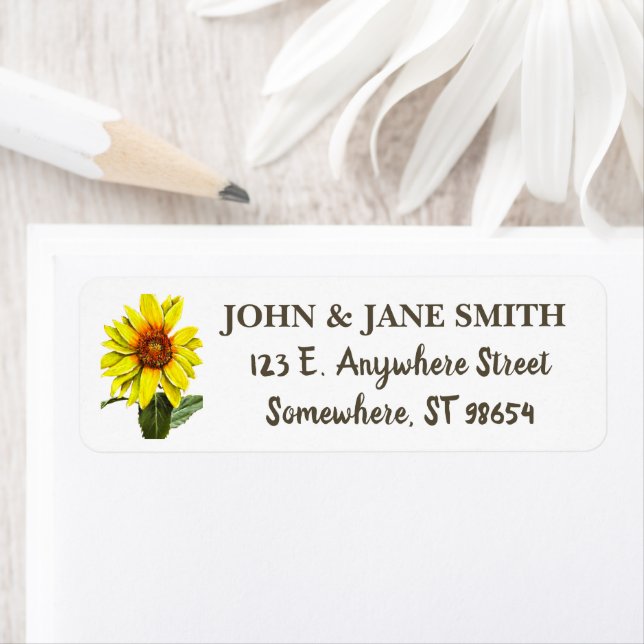 Etiqueta Sunflower Address Label (Insitu)