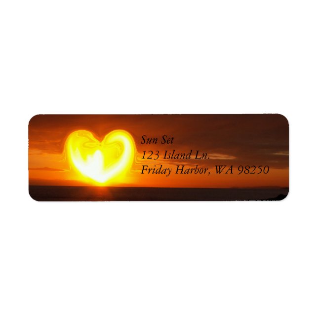 Etiqueta Sunset (Frente)