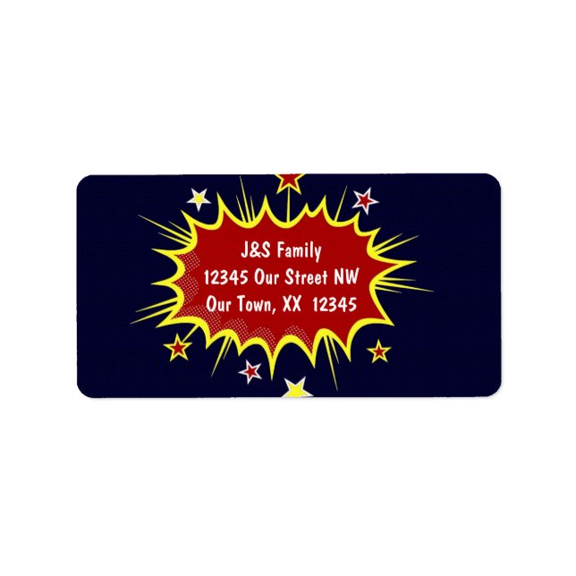 Etiqueta Super Hero Natal (Frente)