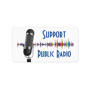 Etiqueta Suporte a rádio pública