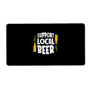 Etiqueta Suporte para cerveja local
