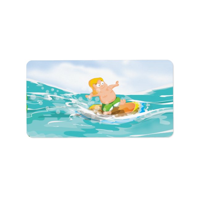 Etiqueta Surfista (Frente)