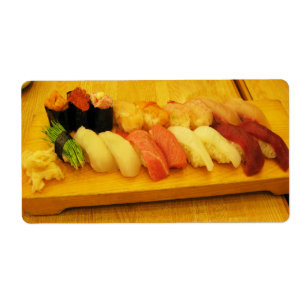 Etiqueta Sushi 寿 司