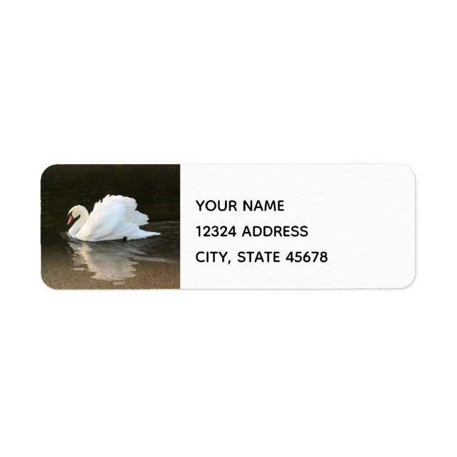 Etiqueta Swan de Aquarela (Frente)