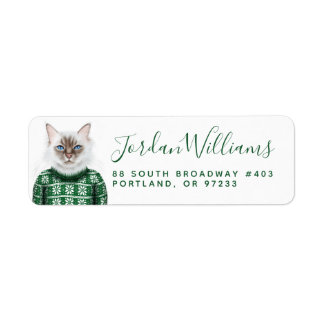 Etiqueta Sweater Kitty Cat | Adicione seu nome