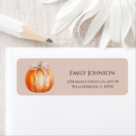 Etiqueta Sweet Little Pumpkin Girl Baby Shower