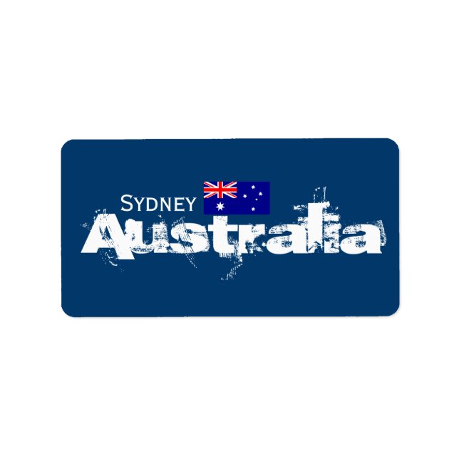 Etiqueta Sydney, Austrália Labels (Frente)