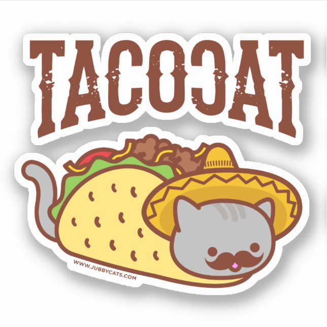 Etiqueta TACO CAT - "TACOCAT" (Frente)
