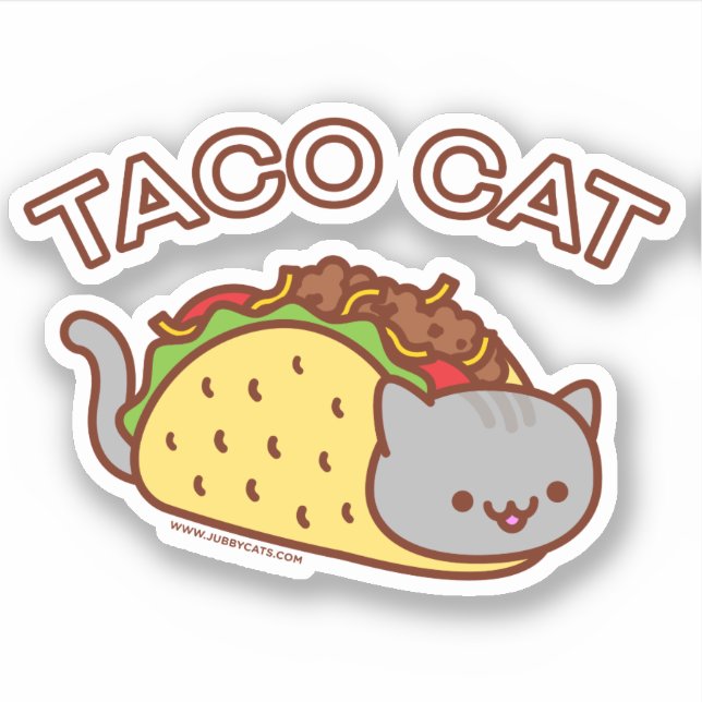 Etiqueta TACO CAT - "TACOCAT" (Frente)