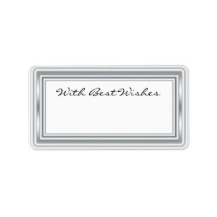 Etiqueta Tag coloridos prata do presente - cumprimentos