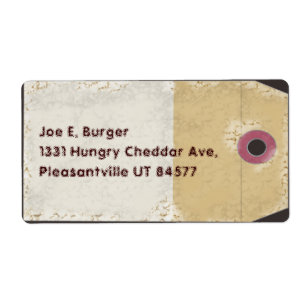 Etiqueta Tag do estilo do pacote