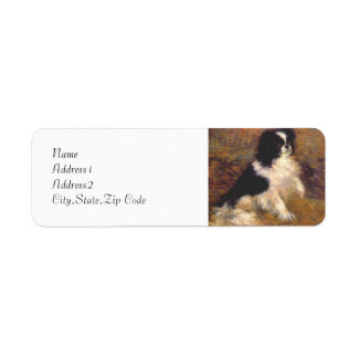 Etiqueta Tama o Cão Japonês por Renoir