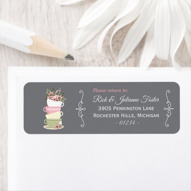 Etiqueta Tarde Dia Tea Stacking Cups Chá Retorno L (Insitu)