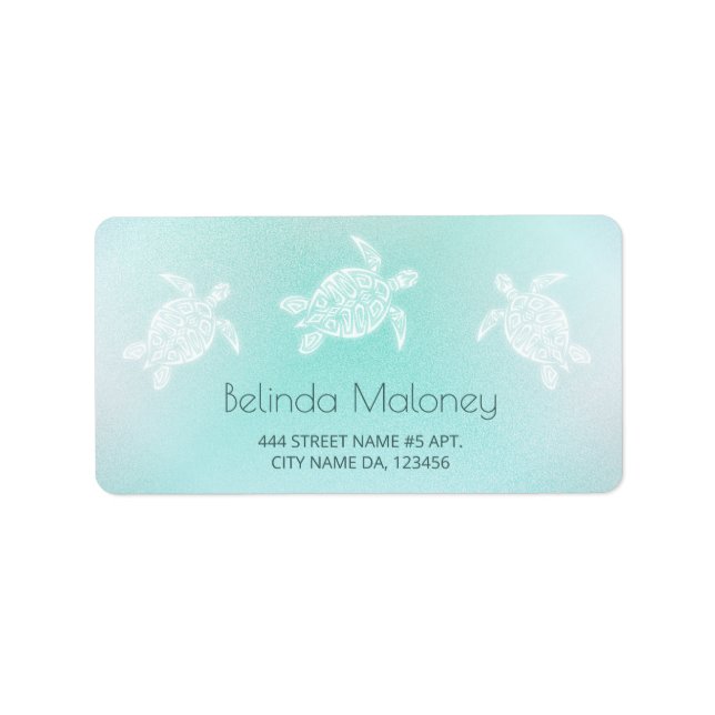 Etiqueta Tartaruga Branca (Frente)