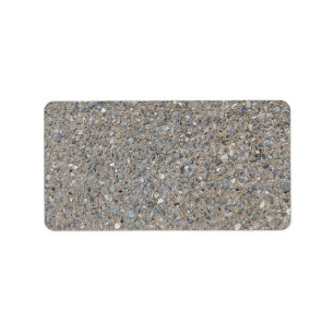Etiqueta Taupe Concrete Cement Blue Aggregate Sidewalk