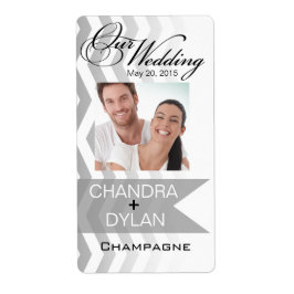 Etiqueta ::TBA: Estilo Chevron do Ombre! Foto do Vinho prat