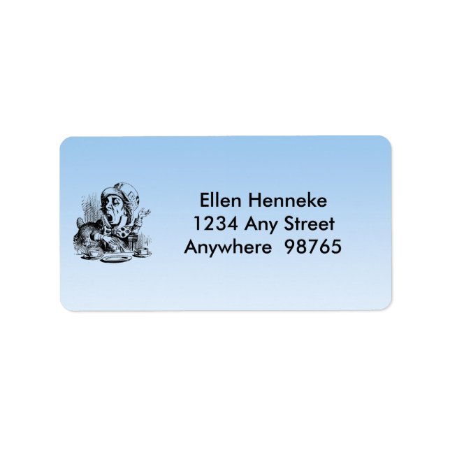 Etiqueta Tea Party com texto (Frente)