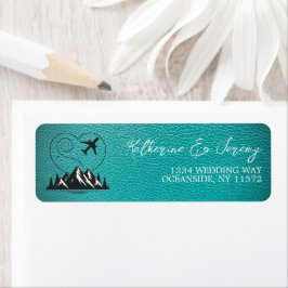 Etiqueta Teal Colorado Passport