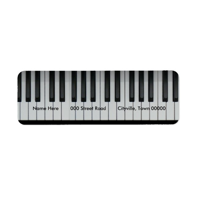 Etiqueta Teclado Piano (Frente)