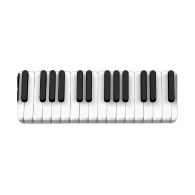 Etiqueta Teclado Piano (Frente)