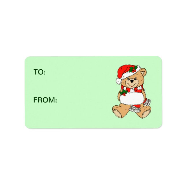 Etiqueta Teddy Bear Gift Stickers (Frente)