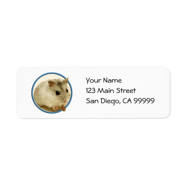 Etiqueta Teeny Hamster (Frente)