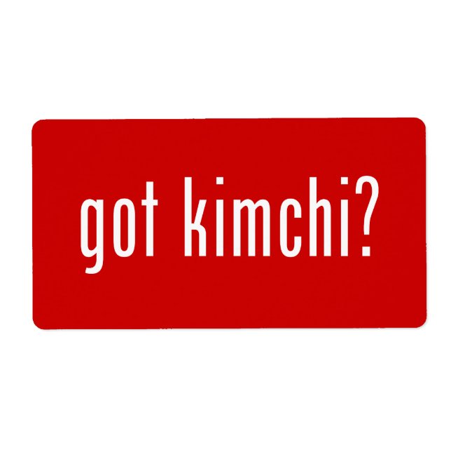 Etiqueta tem kimchi? (Frente)