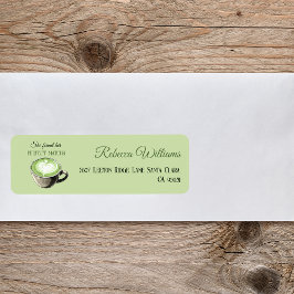 Etiqueta Tema de Café Elegante Combinação Perfeita Chá Brid