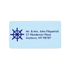 Etiqueta Tema náutico da roda do navio