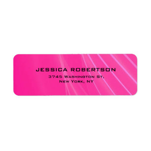 Etiqueta Tendência Moderna Elegante Simples Feminina Rosa